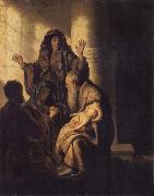 REMBRANDT Harmenszoon van Rijn The Presentation of Jesus in the Temple USA oil painting artist